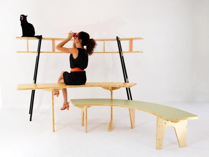 smarin Отдельностоящий модульный книжный шкаф из дерева Le hasard sun-id-1447112 - Вид №5