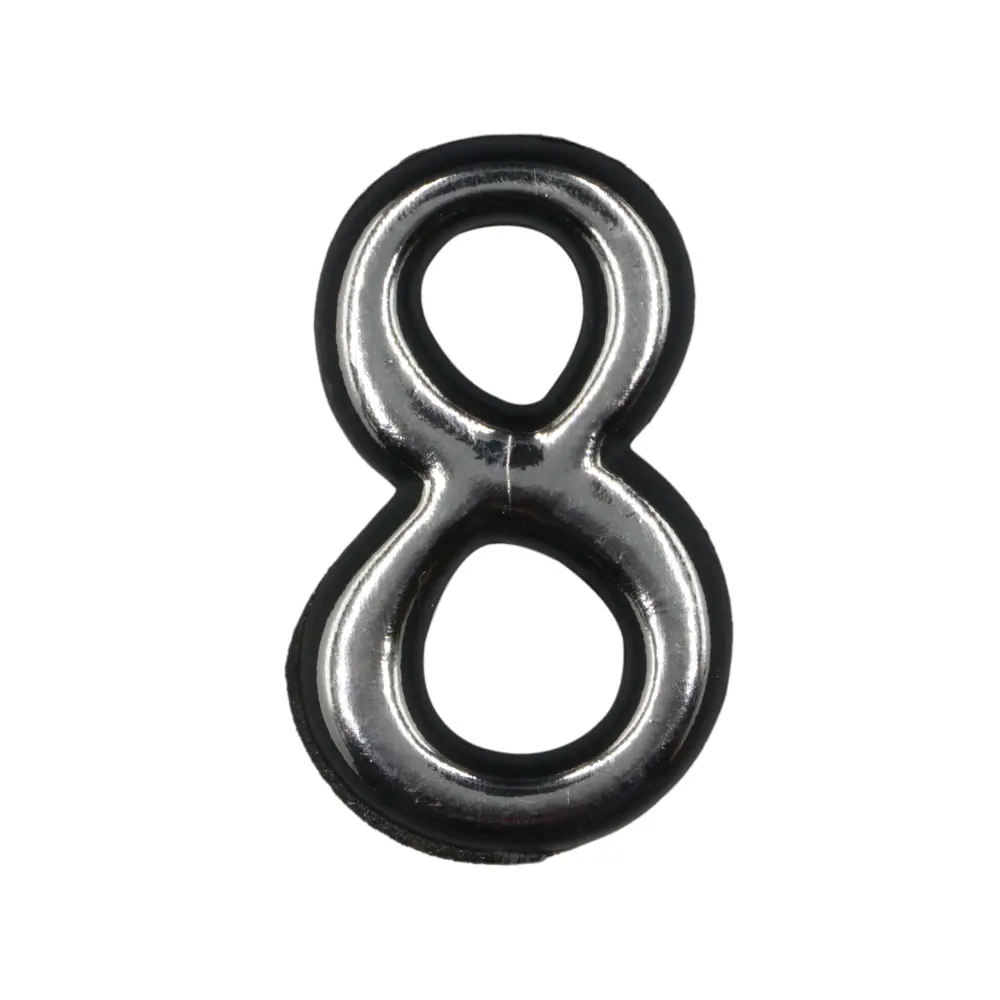 Santreyd Цифра 8 самоклеящаяся для номеров дверей 50 мм хром 84846944 STLM-0056090