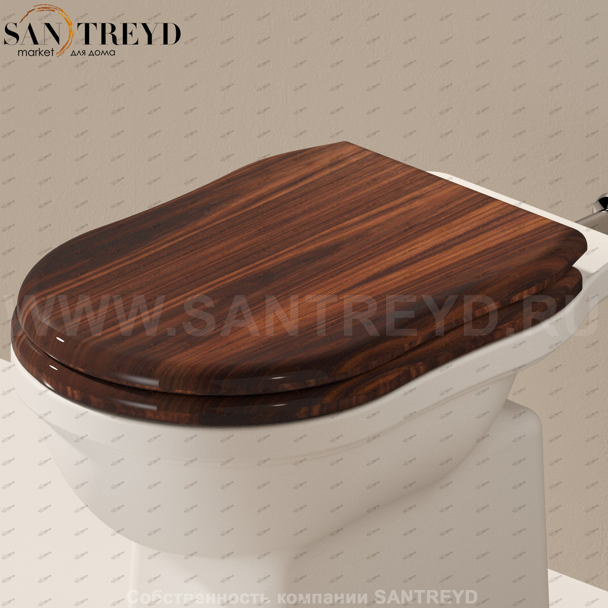 23NCRWOOD Крышка сиденье для унитаза Ceramica Flaminia Efi