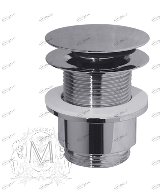 Донный клапан MIGLIORE без перелива ML.RIC-10.120.CR, хром, 'клик-клак' 