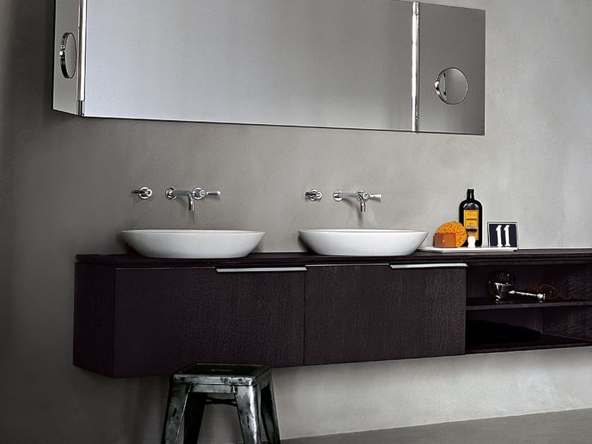 Овальный полускладной умывальник из Cristalplant® Agape Spoon ARCH-00089346