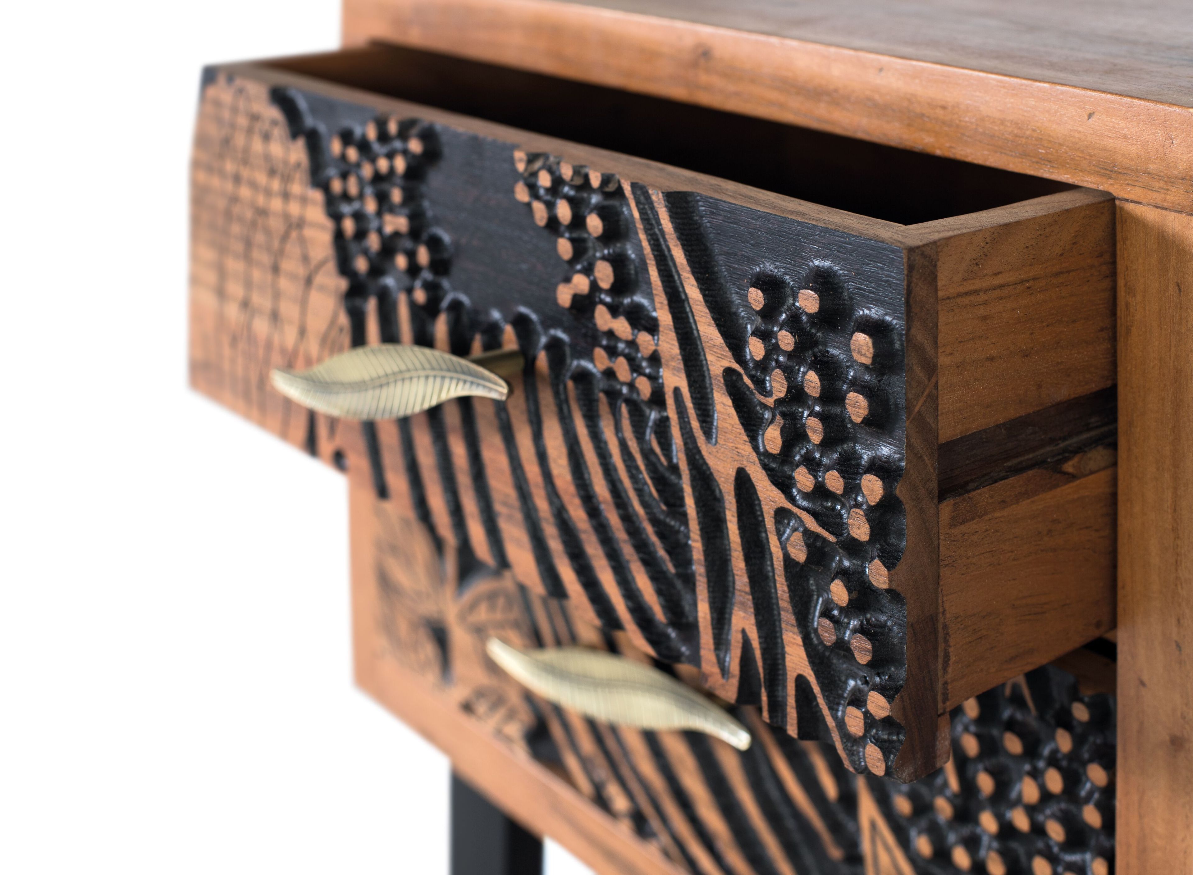 Прикроватная тумбочка / журнальный столик из акации Giner y Colomer Tropicana ARCH-00074600 - Вид №3