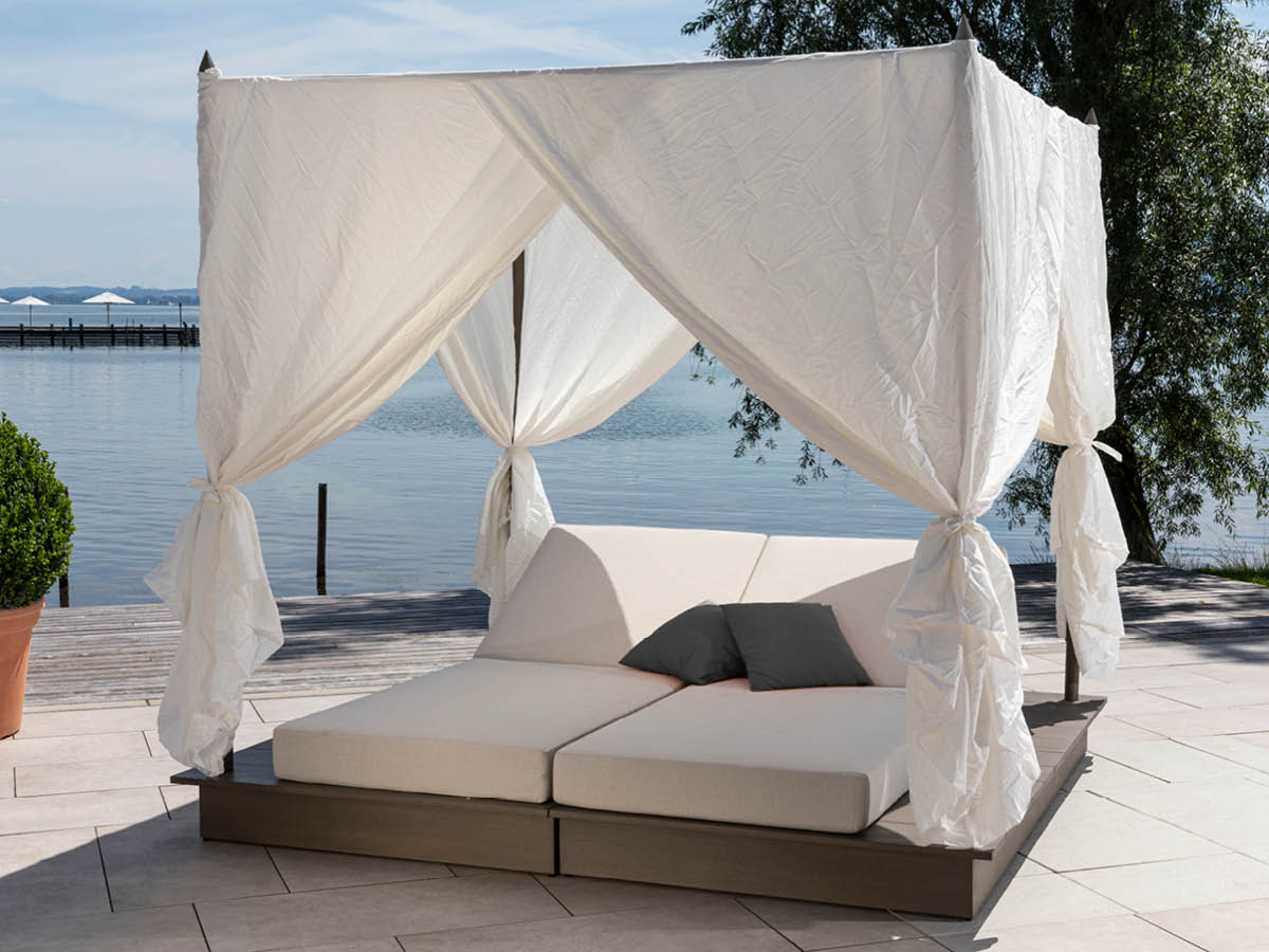 72.00.0564 Балдахин для двуспальной кровати La Villa Daybed серый камень Mbm 