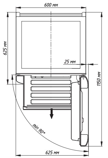 9967573 Холодильник с морозильником   Бирюса G6049 бежевый STDN-0042123 - Вид №4