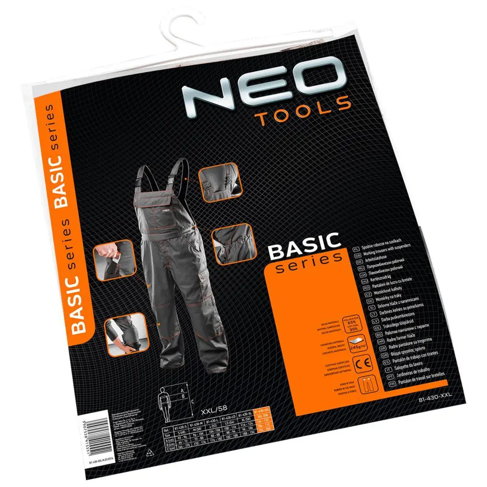 Полукомбинезон рабочий Neo, размер XXL/58 Neò BASIC STLM-2043977 - Вид №1