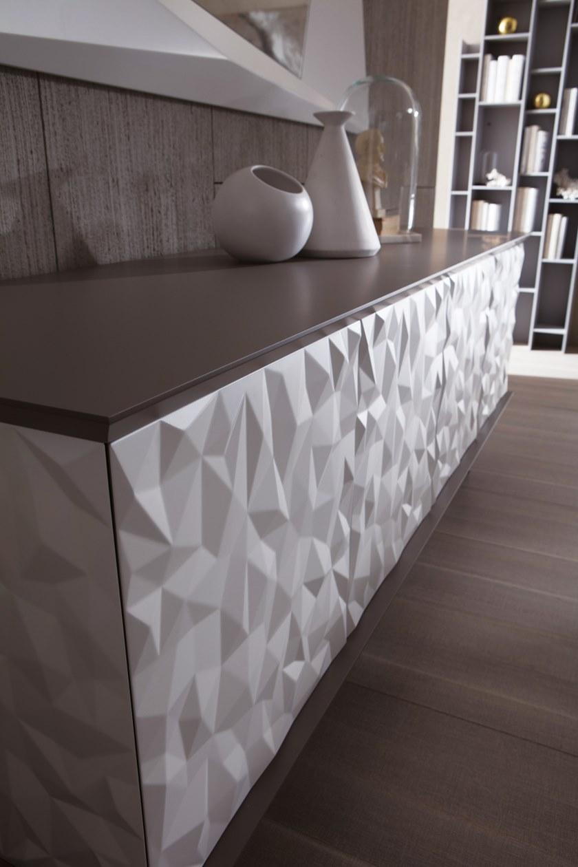 Ozzio Italia Буфет лакированный с распашными дверцами  X305  - Вид №7