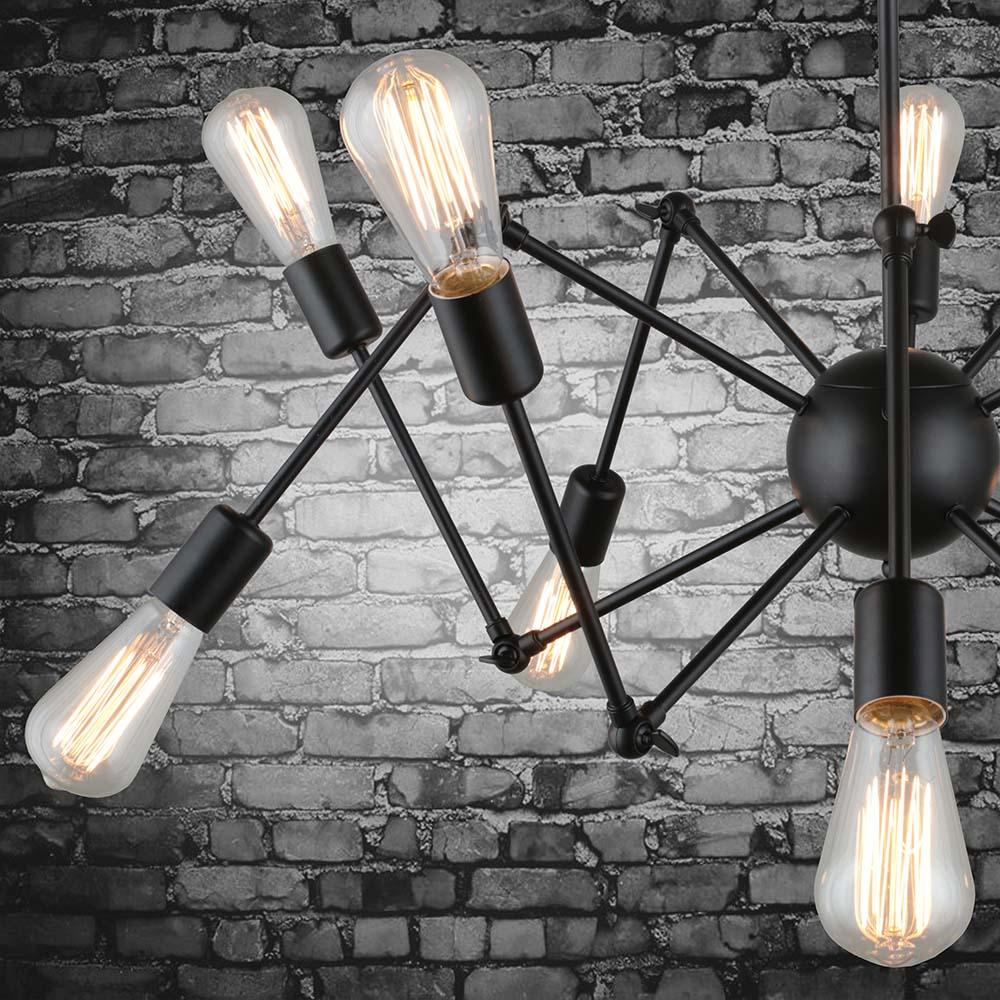 Подвесная люстра Omnilux Fossano OML-92703-10 OMNILUX FOSSANO 279726 Черный  - Вид №1