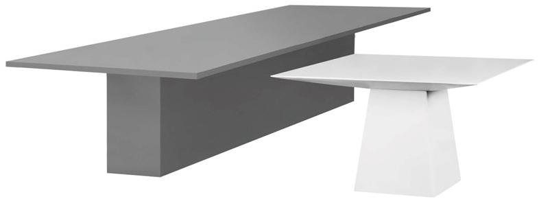 GANSK Прямоугольный обеденный стол из стекловолокна Quadra G3005 - Вид №2