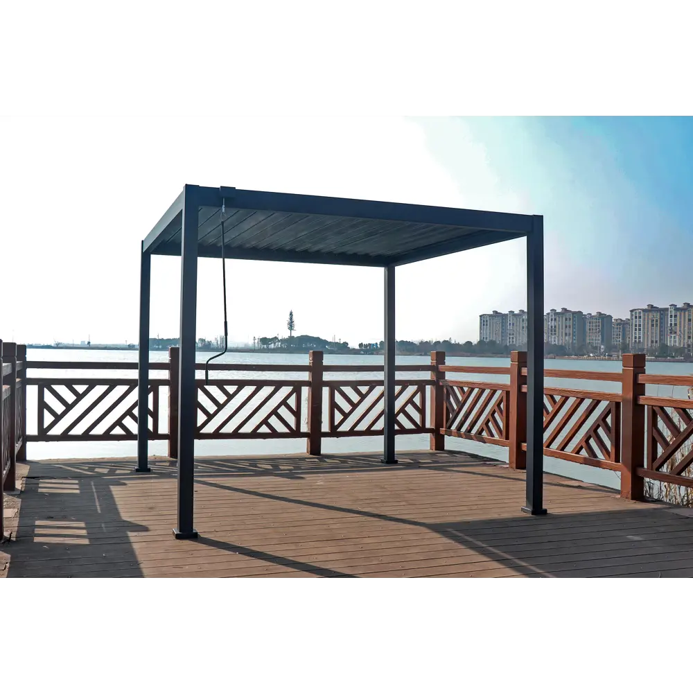 Пергола 3x3x2.5 м темно-серый Santreyd BIOCLIMATIC-S STLM-2187917 - Вид №7