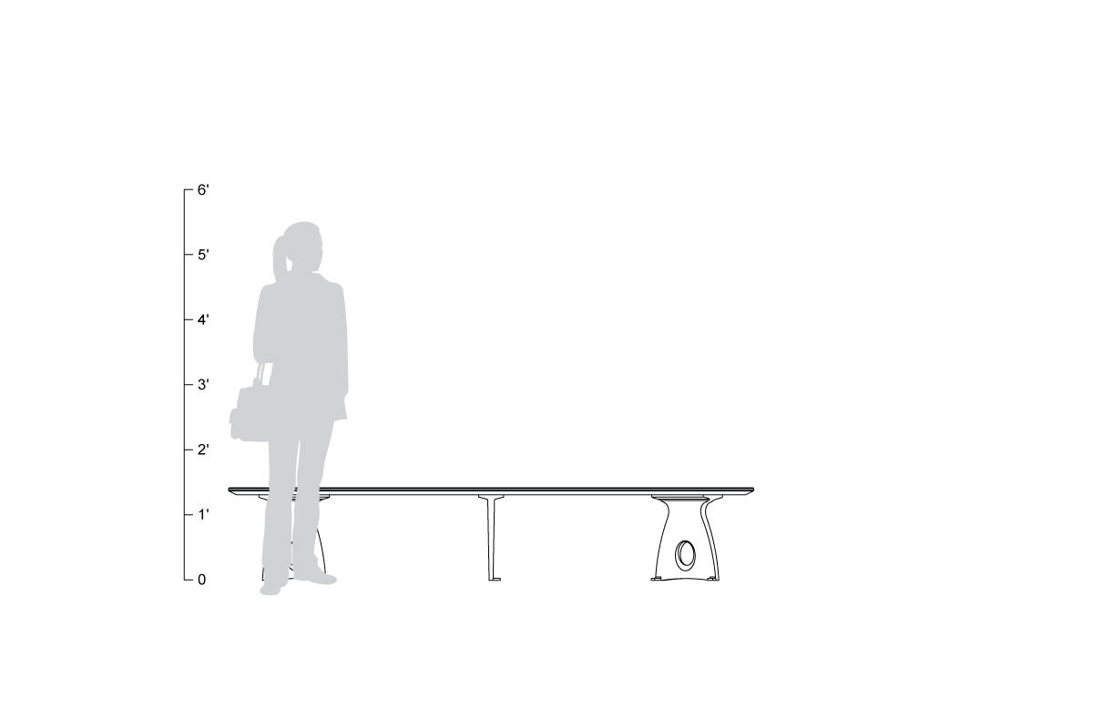 FSRT46 Скамейка Леда  Forms-surfaces  - Вид №15