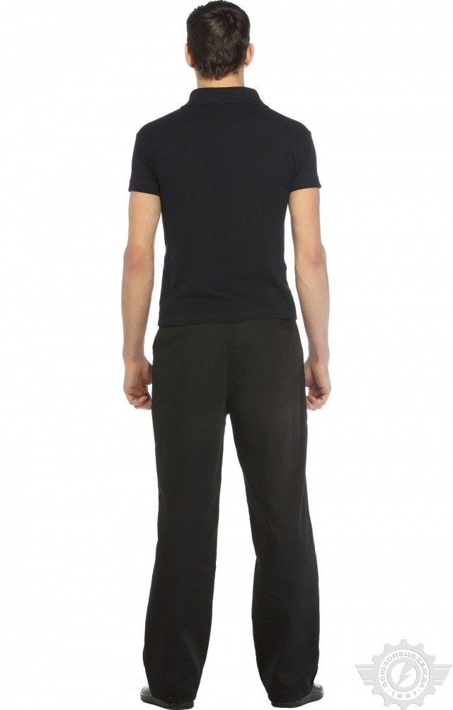 66362 Тенниска-поло синяя  Одежда для салонов красоты  размер XXXL (56) Спецодежда  - Вид №8