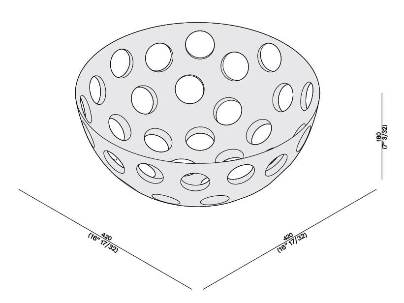 Мраморная чашка LUCE DI CARRARA Perforation ARCH-00077607 - Вид №3