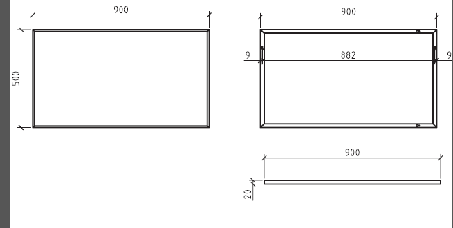 Зеркало BelBagno SPC-900  - Вид №1