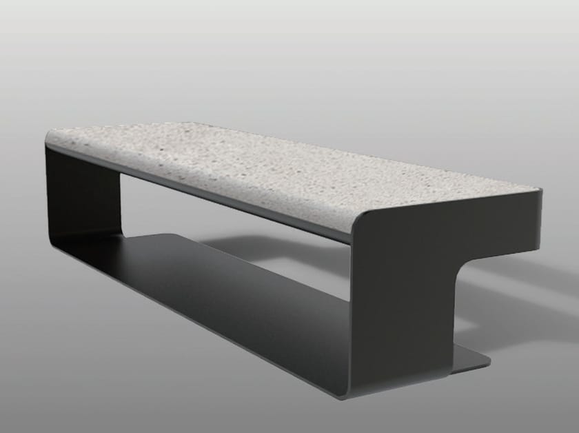 Скамья из листового металла без спинки Viscio Urban Design SLALOM B ARCH-00047450