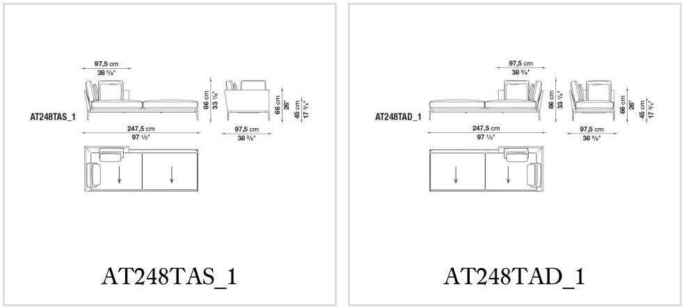 B&B Italia Кожаная кушетка Atoll sun-id-1454804 - Вид №6