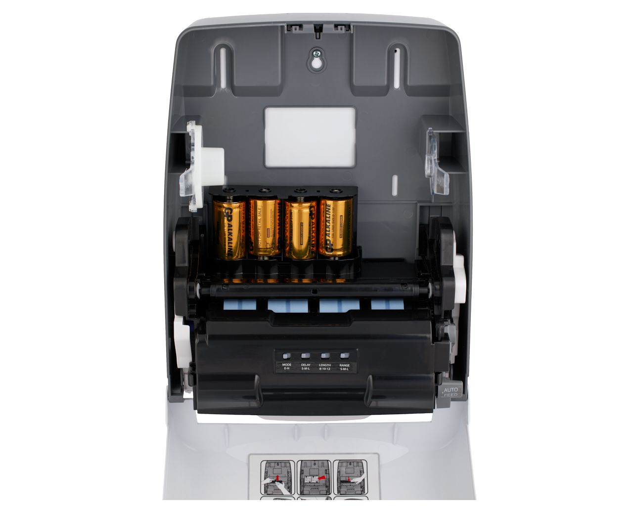 CEB501 ONE AUTOMATIC MAXI автоматический бесконтактный диспенсер для рулонных бумажных полотенец, АБС-пластик, белый Merida  - Вид №10