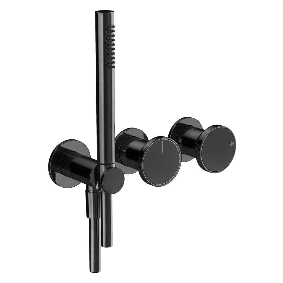 Смеситель для душа 66036 706 Gessi Origini ЧЕРНЫЙ МЕТАЛЛ PVD 66036706