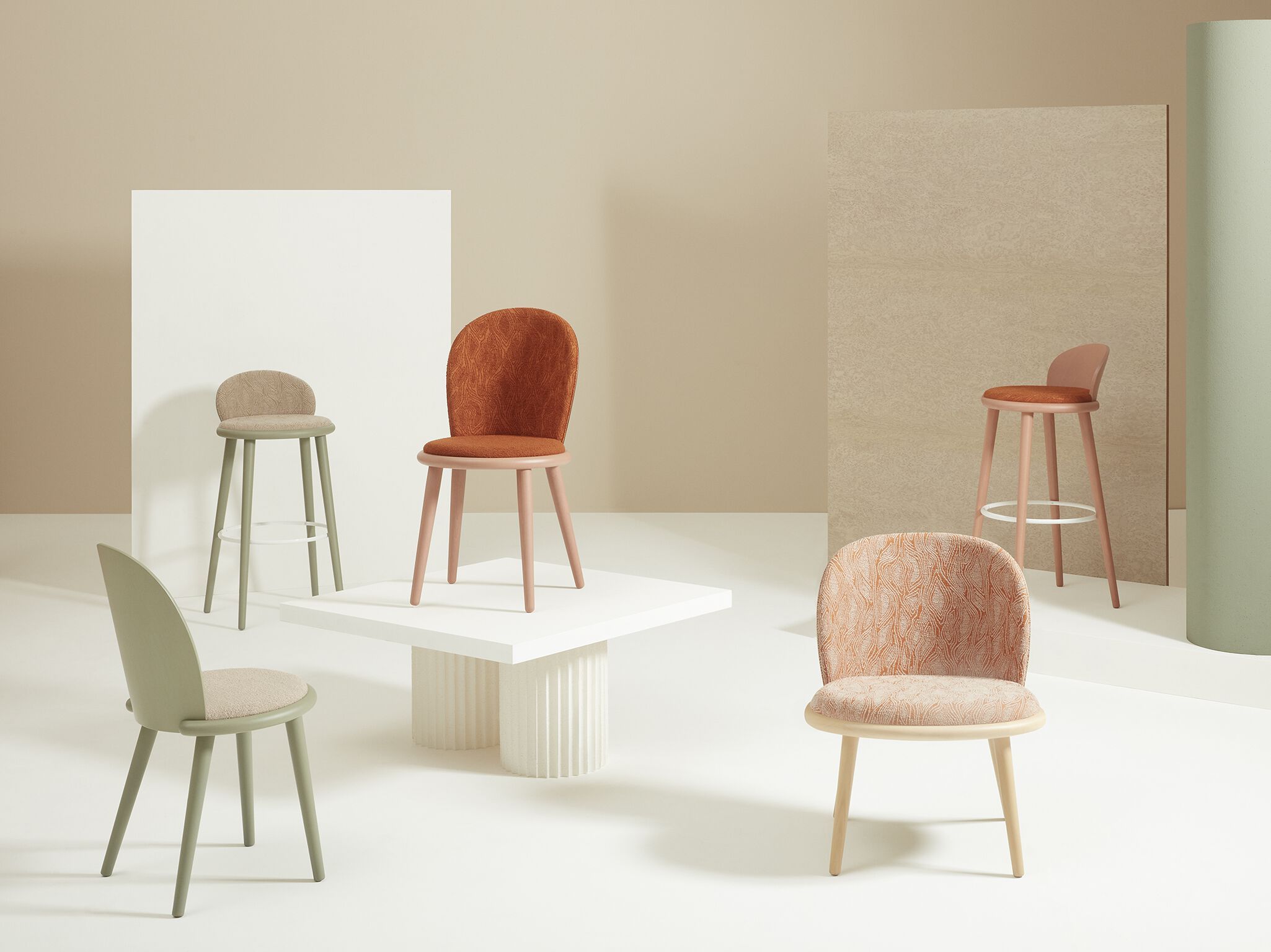 Стул из бука с мягким сиденьем Billiani Veretta ARCH-00044120 - Вид №1