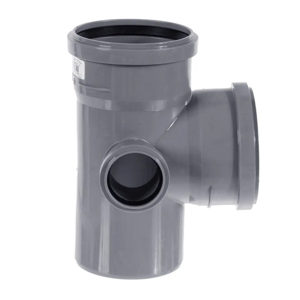 Крестовина канализационная двухплоскостная ПОЛИТЭК 110x110x50 мм 87° 11012808 STLM-0001074 - Вид №1