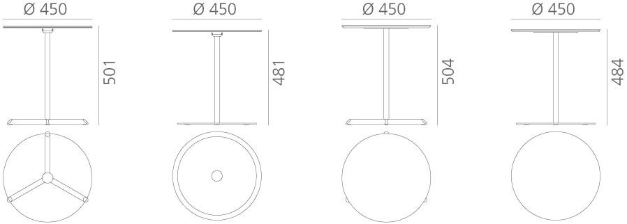 Systemtronic Круглый стеклянный журнальный столик на контракт sun-id-1448117 - Вид №4