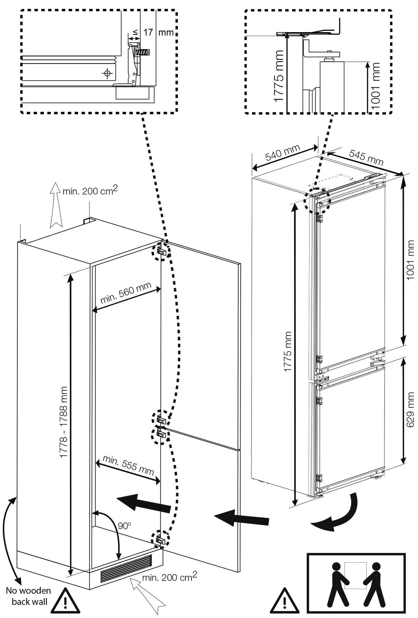 5012101 Встраиваемый холодильник Beko BCSA2750 STDN-0083260 - Вид №10