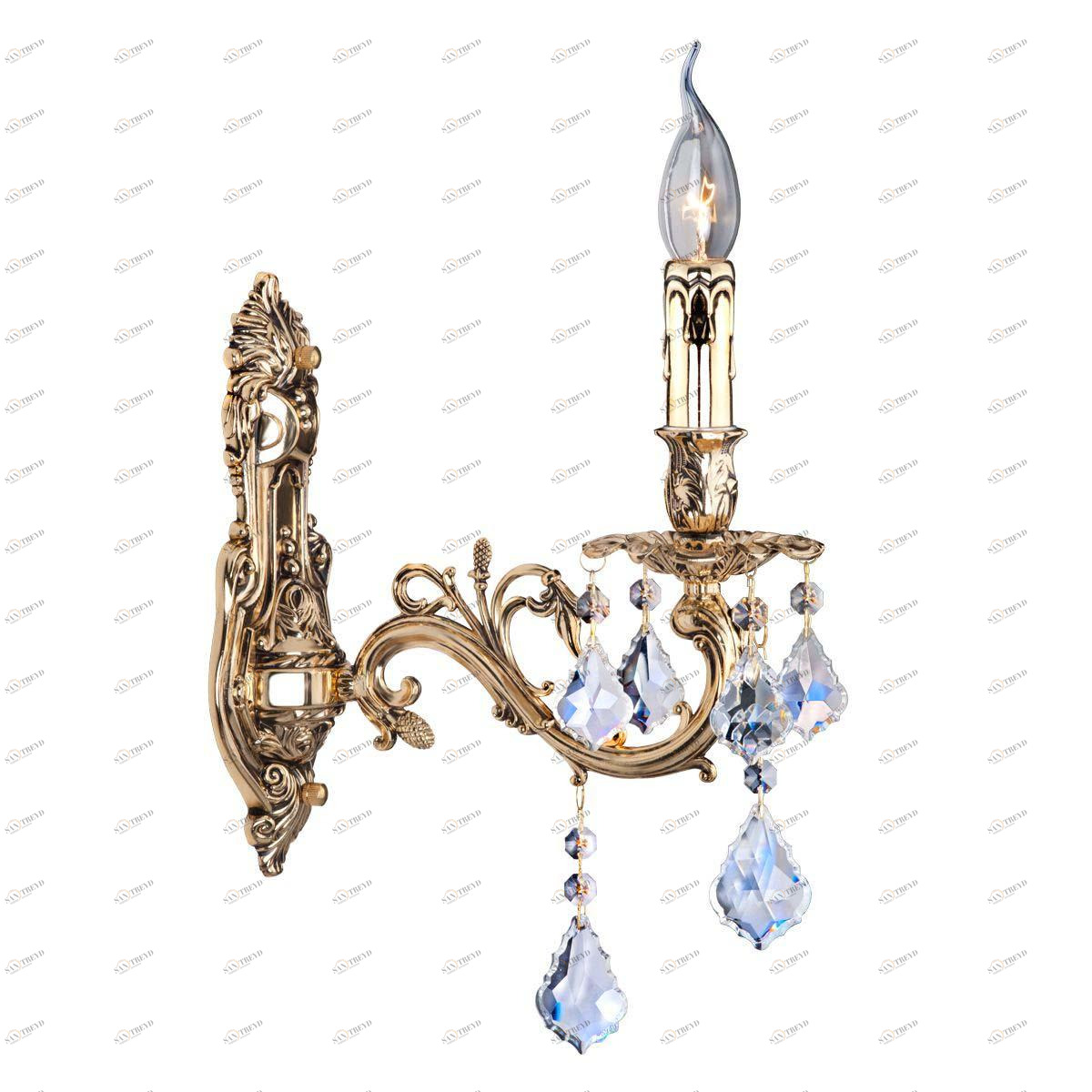 Бра Donolux Palazzo W110155/1 DONOLUX СВЕЧА 078832 Золото;прозрачный 