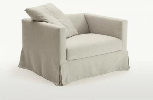 Maxalto Кресло с обивкой из ткани с подлокотниками Simpliciter