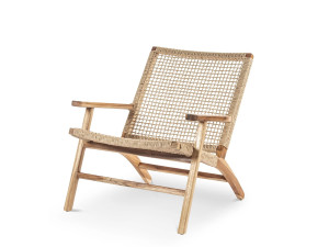 Садовое кресло из тика и ротанга