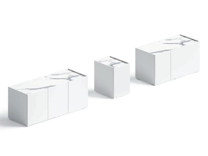 Низкий офисный шкаф из ДСП с ящиками FANTONI MEET UP ARCH-00034932 - Вид №1