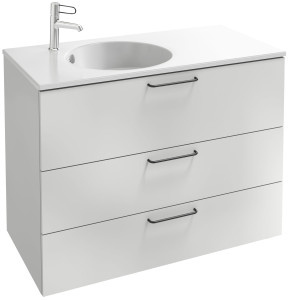 EB2534-R9-NR4 Тумба для столешницы 100 см, 3 ящика, черная ручка JACOB DELAFON ODÉON RIVE GAUCHE