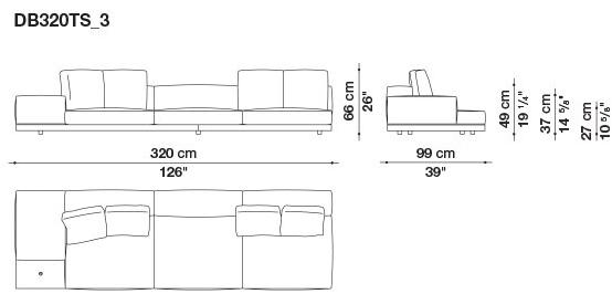 B&B Italia Кожаный диван Dock sun-id-1441060 - Вид №103