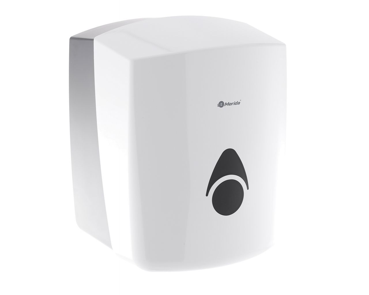 CCB101 Контейнер для бумажных полотенец в рулонах COMO, АБС-пластик, белый Merida 