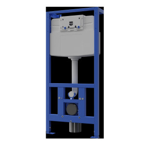 08210 Монтажная рама с бачком, крепежный комплект, колено трубы для оттока SANELA