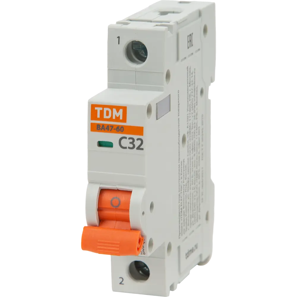 Автоматический выключатель TDM Electric ВА47-60 1P C32 А 6 кА SQ0223-0080 84399504 STLM-2040987 