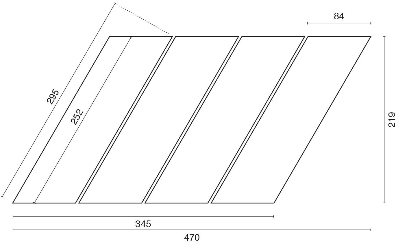 Ideamarmo Мозаика из травертина Chevron class Chv 702 - Вид №1
