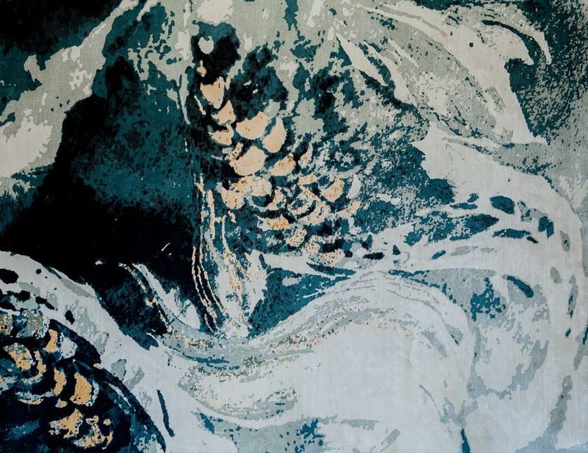 Tapis Rouge Прямоугольный коврик ручной работы из шерсти и шелка Koi pond Tr1017 - Вид №1