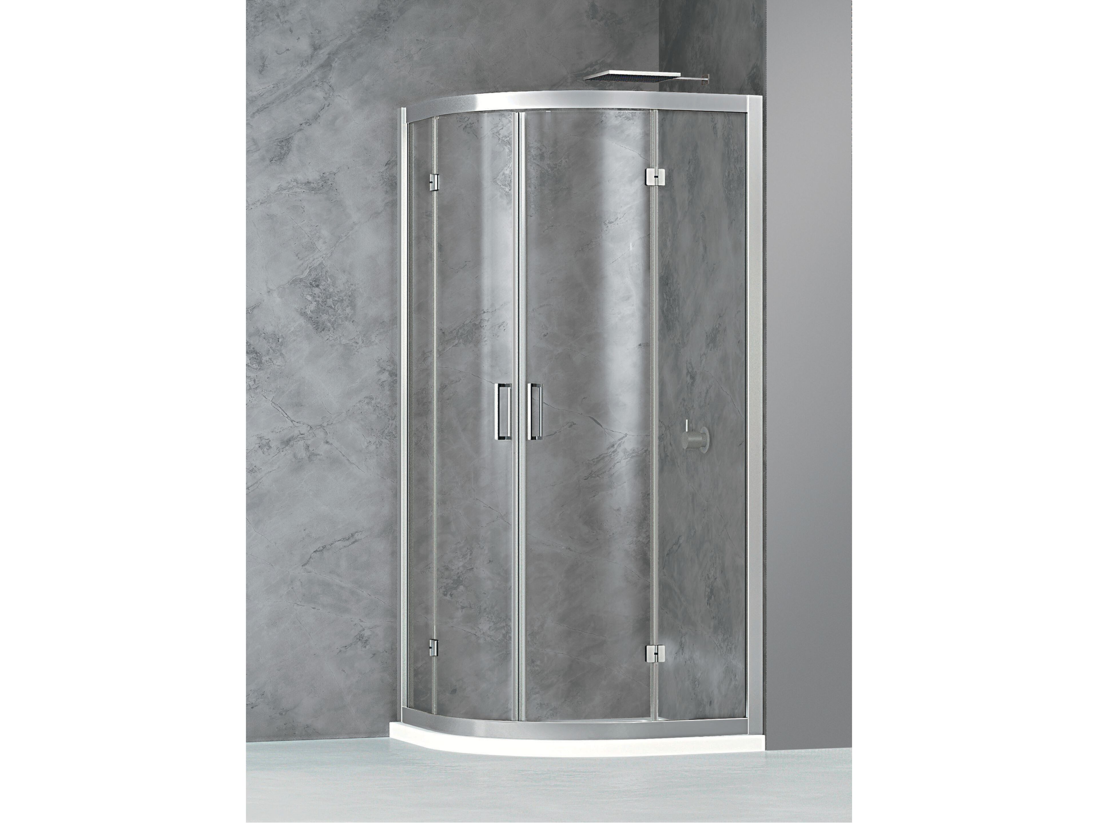 Полукруглый Хрустальный душ с распашной дверью Metidea топ ARCH-00116291 - Вид №1