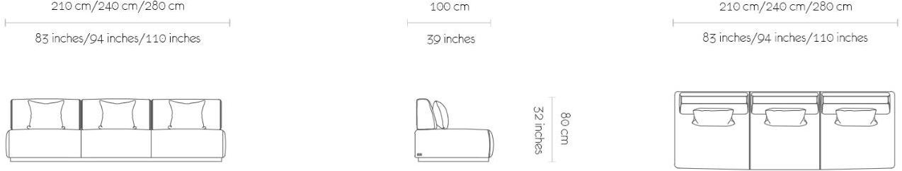 MORADA Диван из ткани  Veronita so  - Вид №4