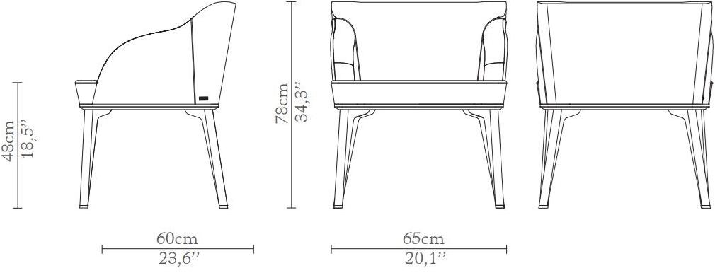 LUXXU Мягкое бархатное кресло с подлокотниками Saboteur sun-id-1506719 - Вид №3