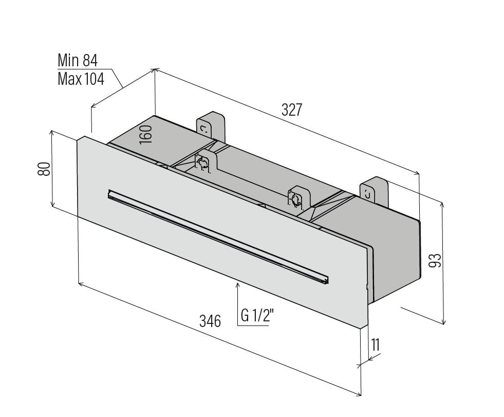 Душевая головка из нержавеющей стали с водопадом Amphora Reel ARCH-00041961 - Вид №3