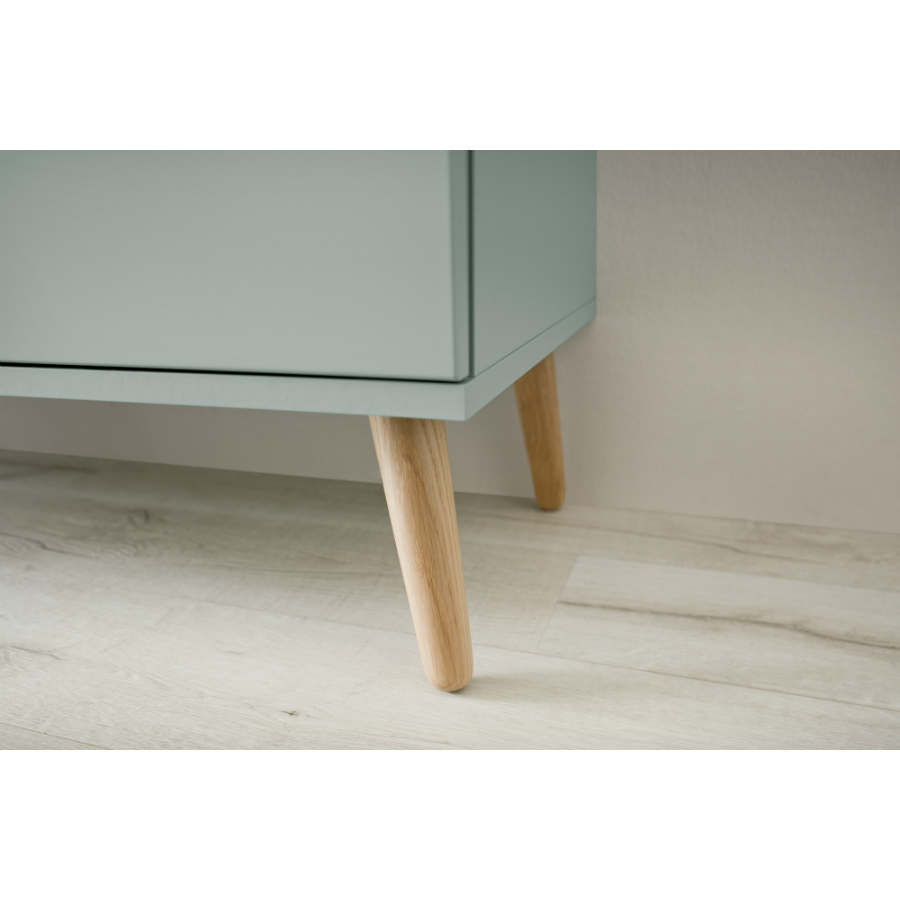 Витрина Tenzo Dot, 175х79х43 см, дуб, зеленая 1670676 - Вид №10