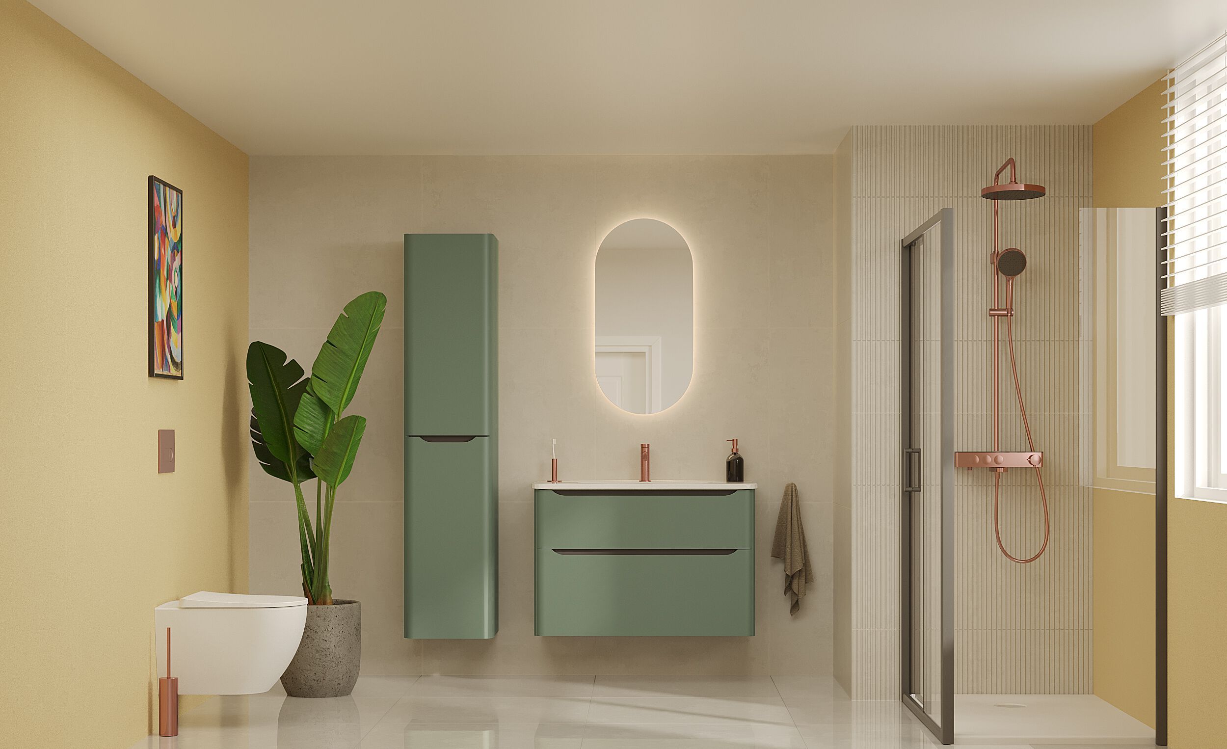 Подвесной шкаф для умывальника со встроенной раковиной VitrA Bathrooms Integra Round ARCH-00133244 - Вид №8