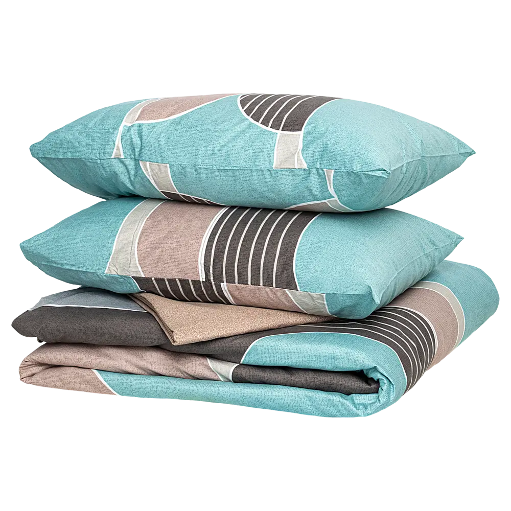 Комплект постельного белья Eclair Ларго евро сатин разноцветный STLM-2174445 - Вид №1