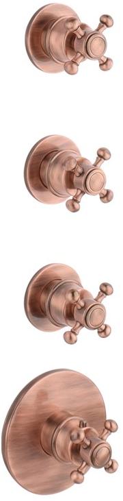 GUGLIELMI Встраиваемый термостатический смеситель для душа на 4 отверстия Classica Fiin00985 - Вид №2