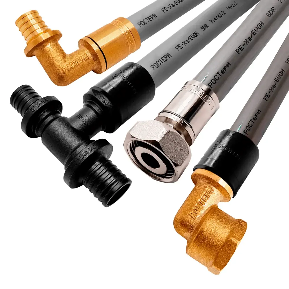 Тройник переходной Ростерм 20x16x16 мм латунь STLM-2124574 - Вид №3