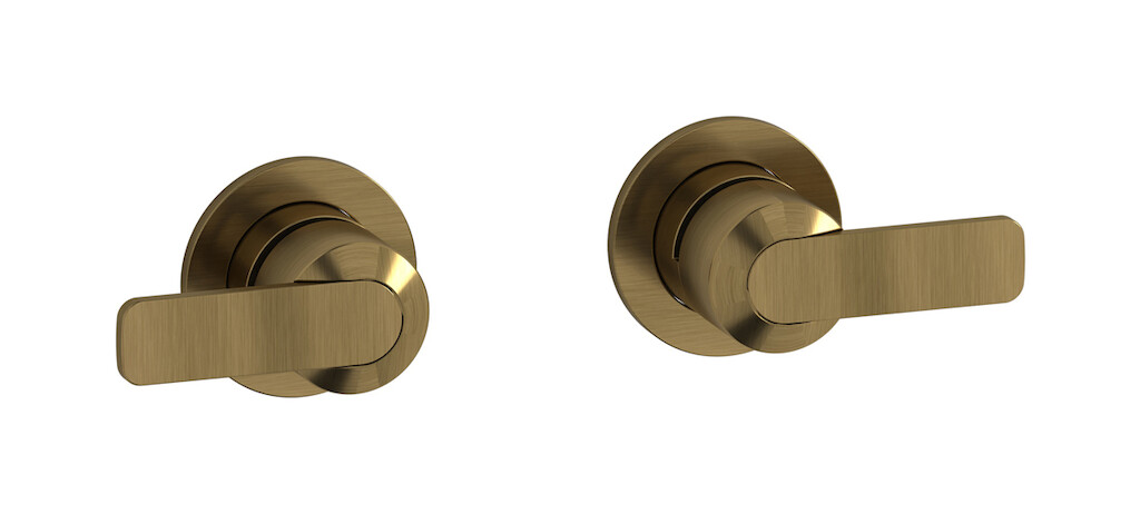 Встроенный смеситель для душа на 2 отверстия на 1 потребителя. WE ARE IB c6400mb Modern Bronze C-67