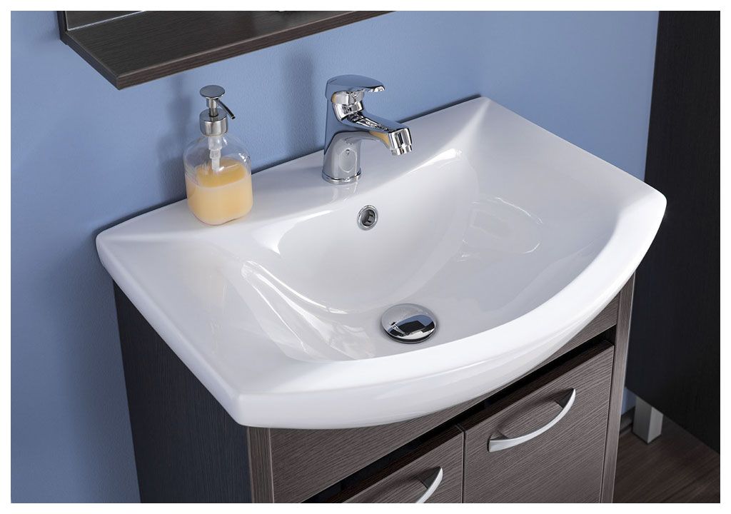 Тумба под раковину Aquanet Донна 60 венге (2 дверцы) sun-id-275360 - Вид №6