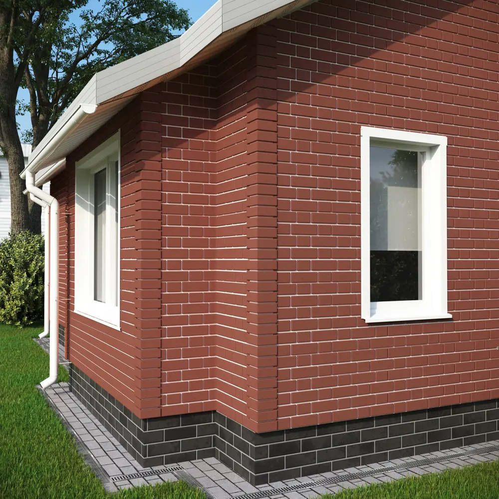 Угол наружный Dacha Кирпич гладкий цвет тёмно-коричневый STLM-2116588 - Вид №2