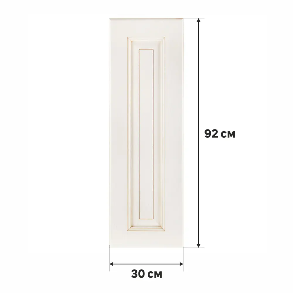 Дверь для шкафа Delinia «Нэнси» 30x92 см, массив ясеня, цвет бежевый STLM-2079023 - Вид №1