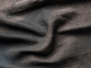 Льняная однотонная ткань